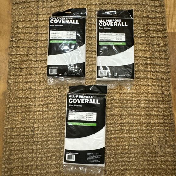 Lot Of 3 Venom All Purpose Auto Cleaning Painting Coveralls. TWO L/XL & ONE 2XL - Picture 2 of 8